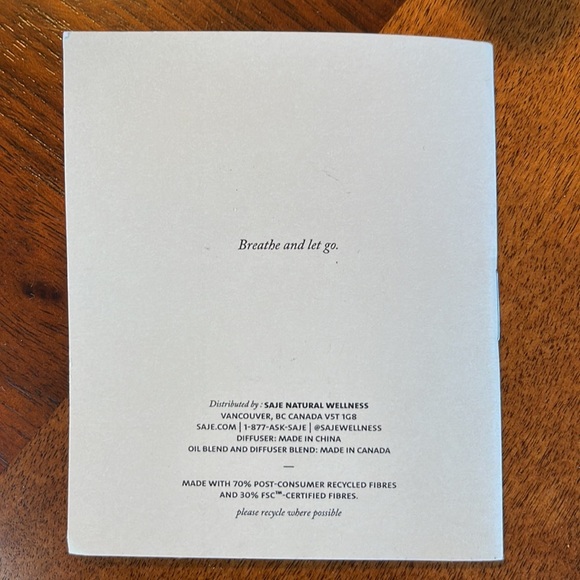 LULULEMON X SAJE COLLABORATION THE RESET KIT NEVER USED PERSONAL DIFFUSER - Picture 6 of 10